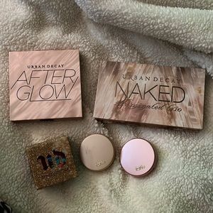 Lot of highlighters. Urban Decay & Tarte